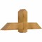 Ekena Millwork Eugene Rough Sawn Timber Gable Bracket, Western Red Cedar, 48"W x 18"H x 6"D x 6"F, 9/12 Pitch GBW048X18X0606EUG00RWR - alternate 4